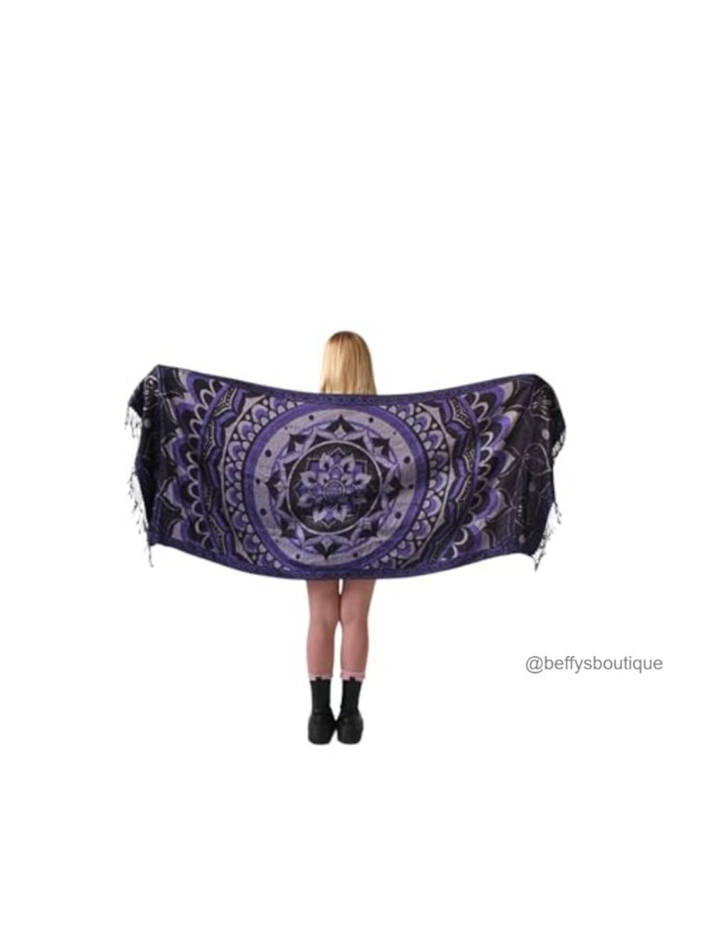 Viscose Acrylic Paisley Pashmina Shawl Fringe Wrap Festival